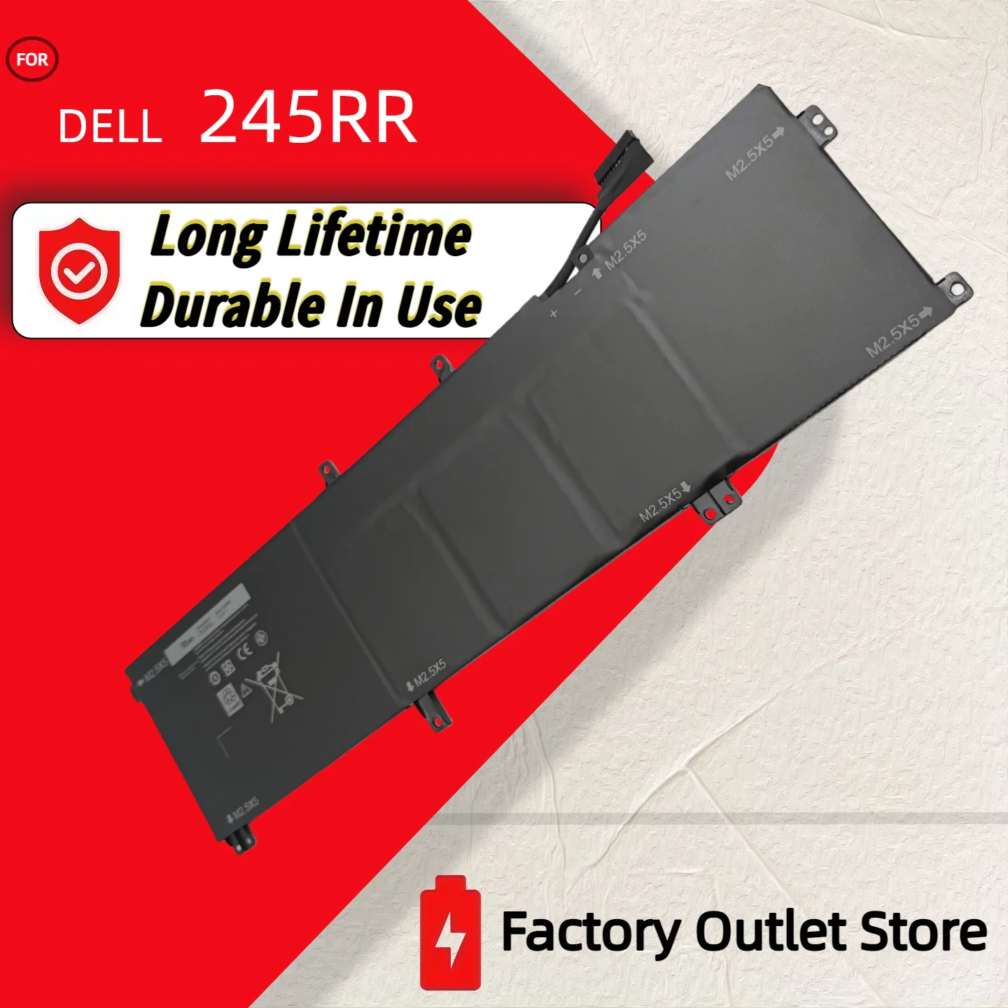 

Wholesale And Retail❗❗❗ 245RR Laptop Battery for DELL XPS 15 9530 9535 Series For DELL Precision M3800 TOTRM H76MV 7D1WJ