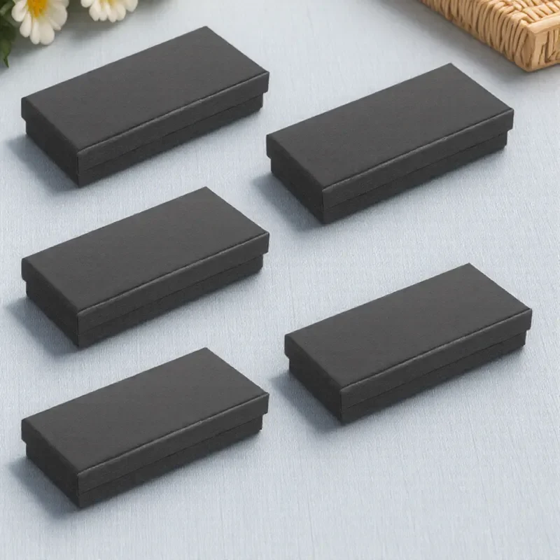 5 قطع من صندوق الساعة الورقية، حامل مستطيل، حافظة سفر مضادة للسقوط للساعات والإكسسوارات، حافظة هدايا مع إسفنجة