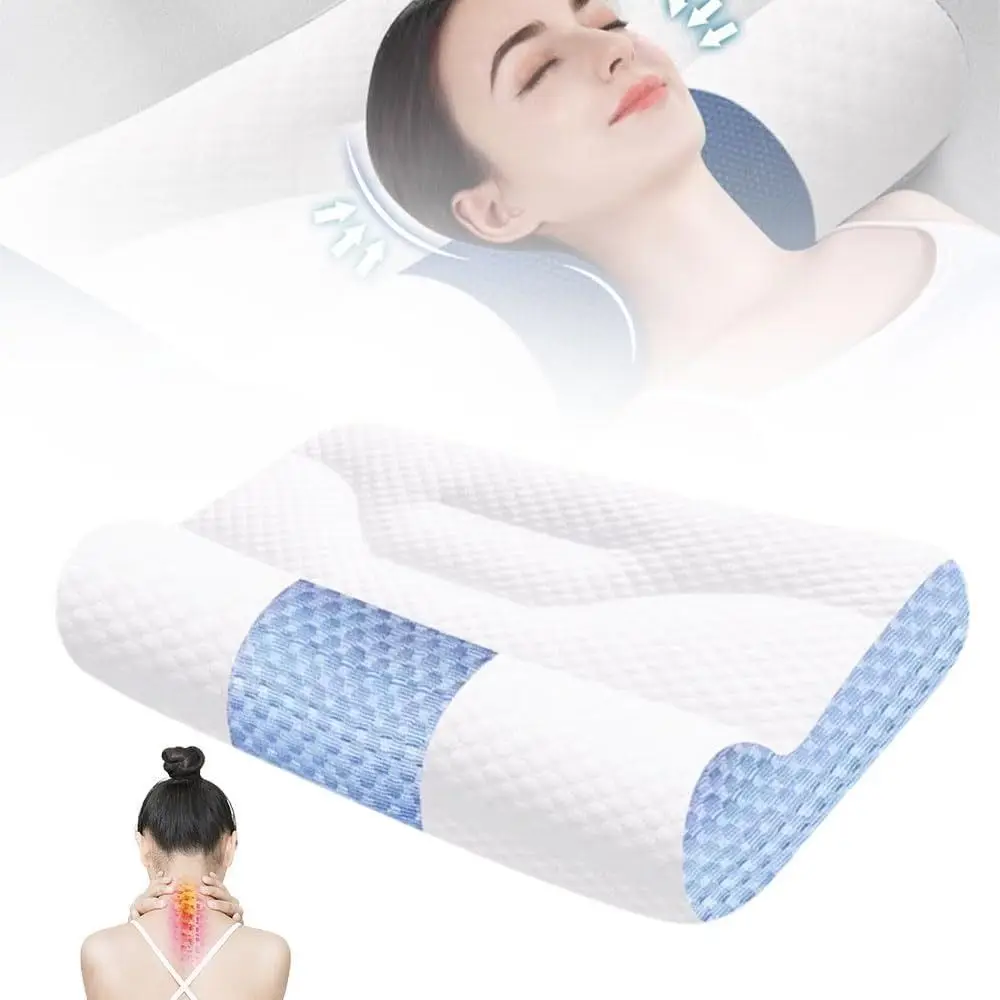 

Neck Pain Relief Orthopedic Deep Sleep Pillow Insomnia Relief Breathable Sleep Apnea Pillows Comfortable Ergonomic Pillows