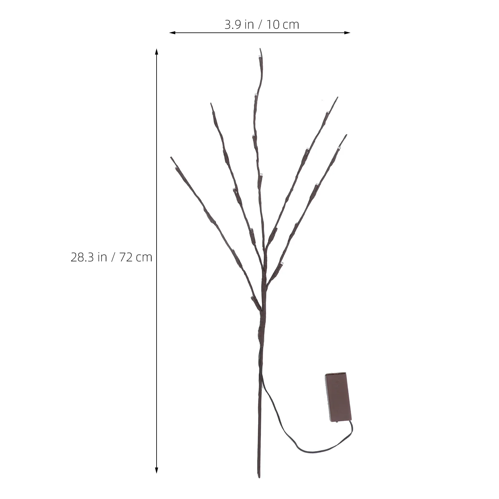 2 قطعة فروع شجرة محاكاة مصباح أبيض دافئ أبيض ديكور ضوء الليل لغرفة المعيشة المنزلية عيد الميلاد LED فروع الخفيفة