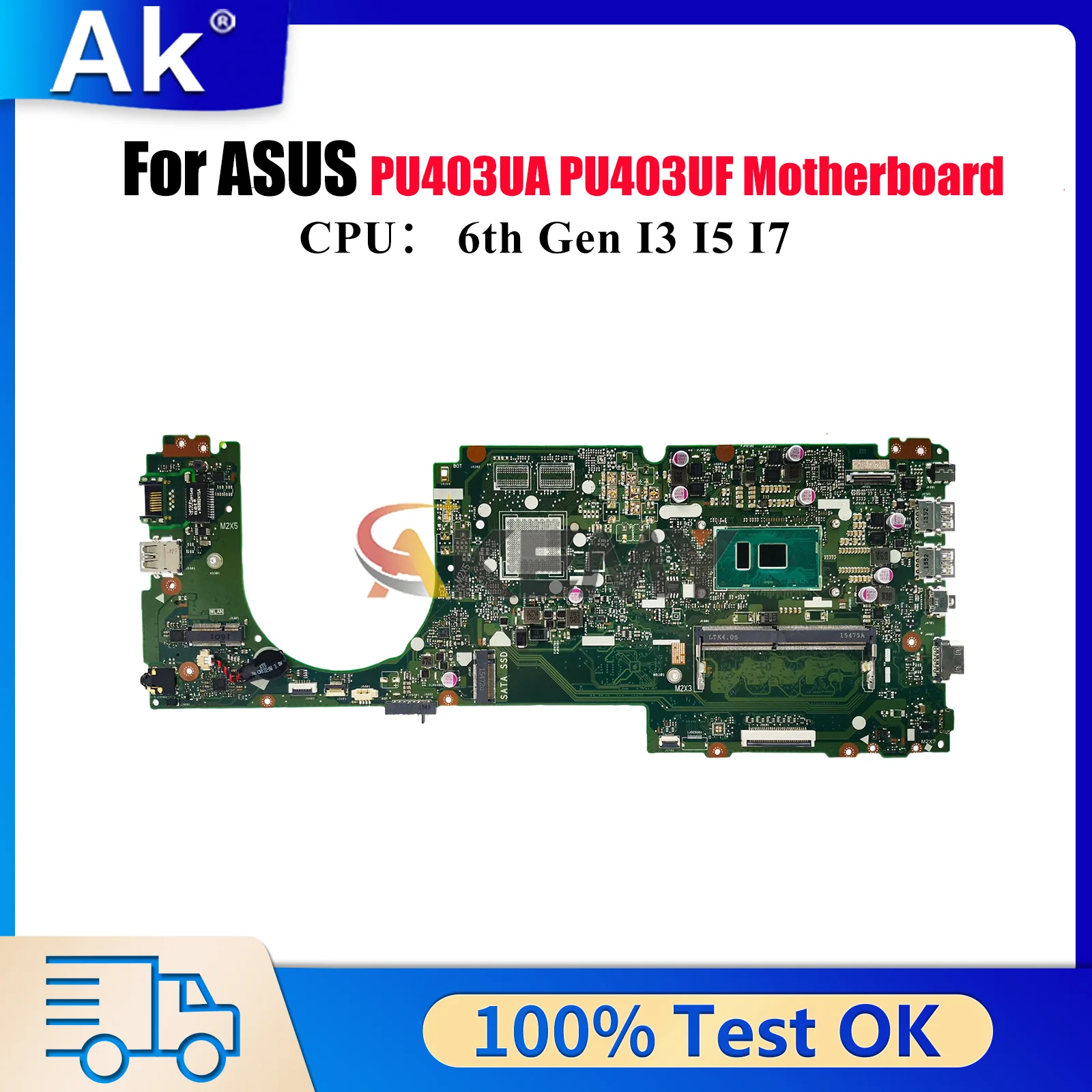 

Материнская плата для ноутбука PU403UA для ASUS VivoBook PU403UF PU403U PU403UA, материнская плата для ноутбука с процессором I3 I5 I7, 100% тестирование, ОК, быстрая доставка