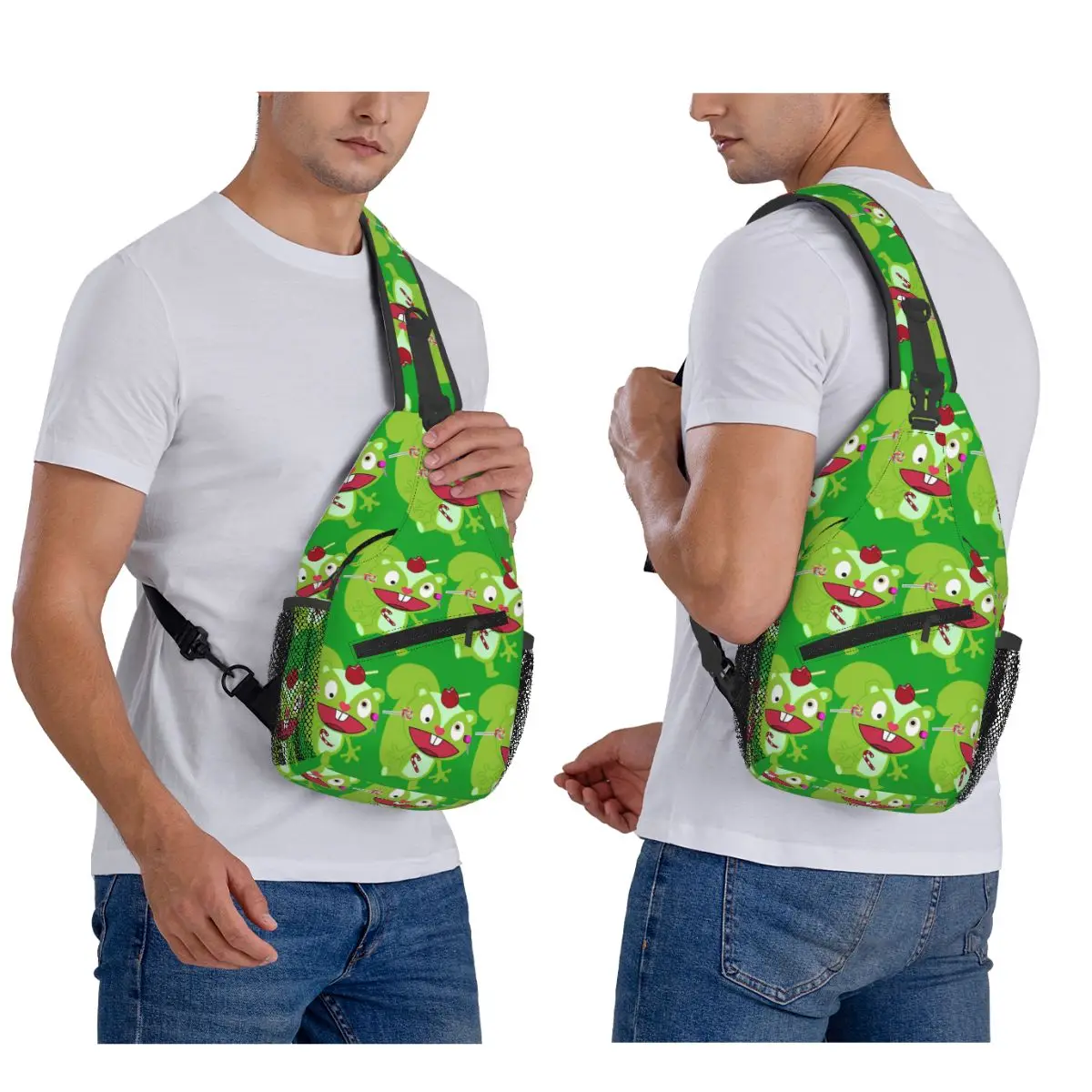 

Nutty - Happy Tree Friends Chest Bag Men Sling Crossbody Backpack Chest Bag Traveling Hiking Daypack Shoulder Bag