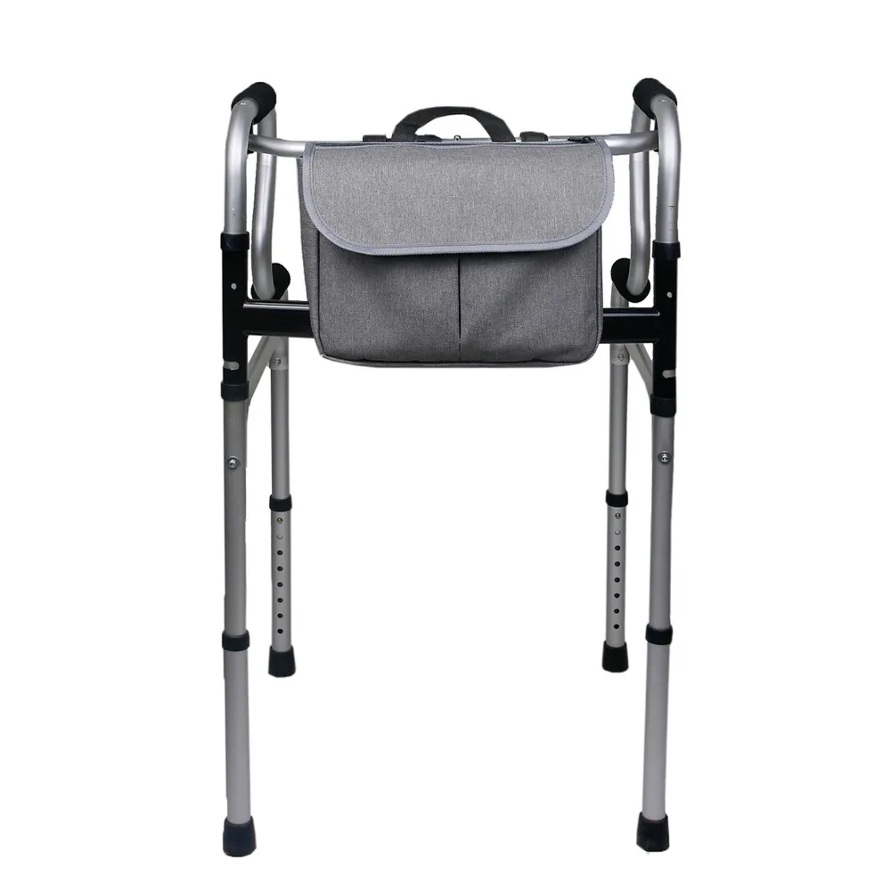 Large Capacity Walker Bag Durable Waterproof Walker Pouch Multi Pocket Easy Installation Wheelchair Storage Bag For Scooter