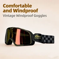 Gafas de Motociclismo Retro para Ciclismo al Aire Libre, Gafas Protectoras a Prueba de Viento para Harley, Gafas Protectoras para Deportes