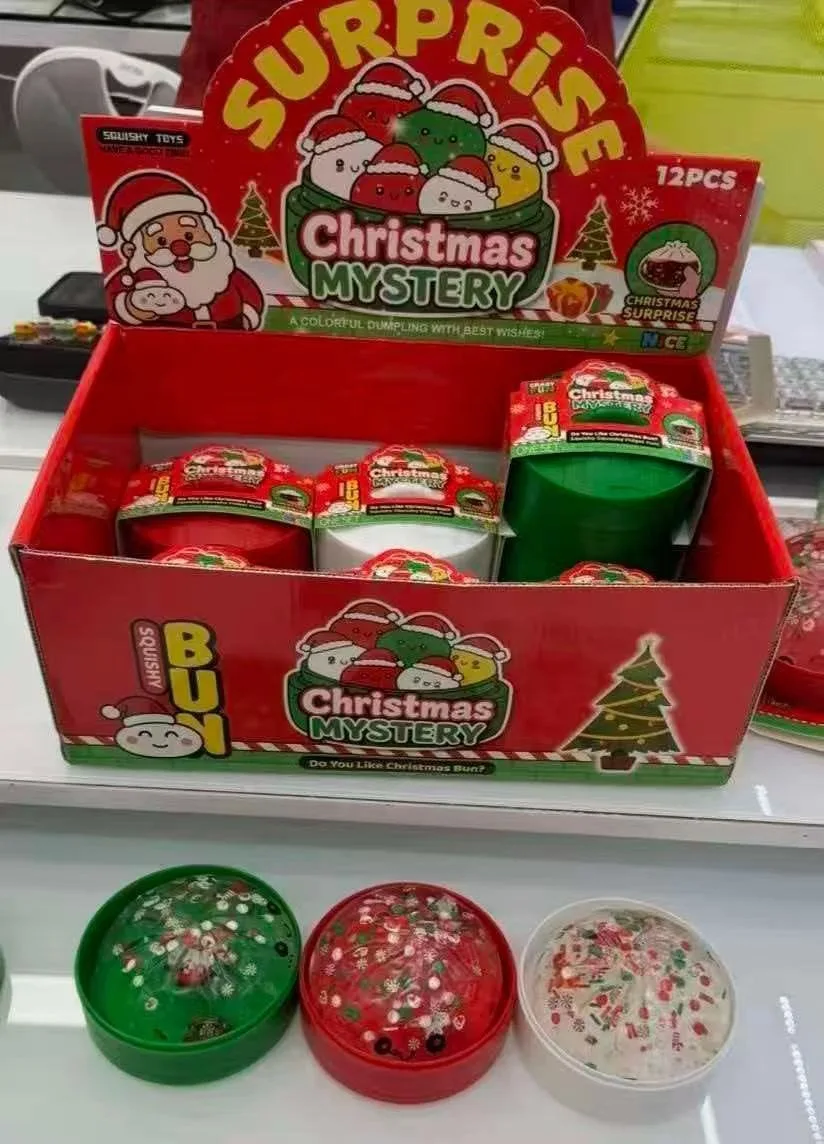 Neues Weihnachtsmann-Elch-Knödel-Form-Quetschspielzeug in Grün zur Stresslinderung, Weihnachtsparty-Geschenk, Spielzeug für Erwachsene – Detail 5