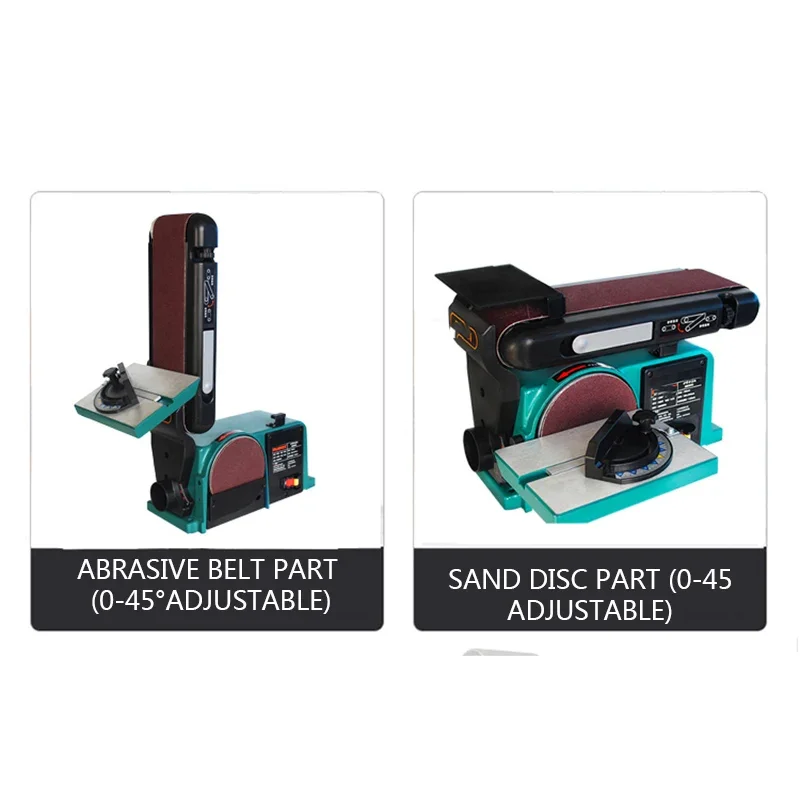 1pc  Belt Sander Sharpener Grinding Tool Electric Desktop Belt Machine Woodworking Polishing Grinder