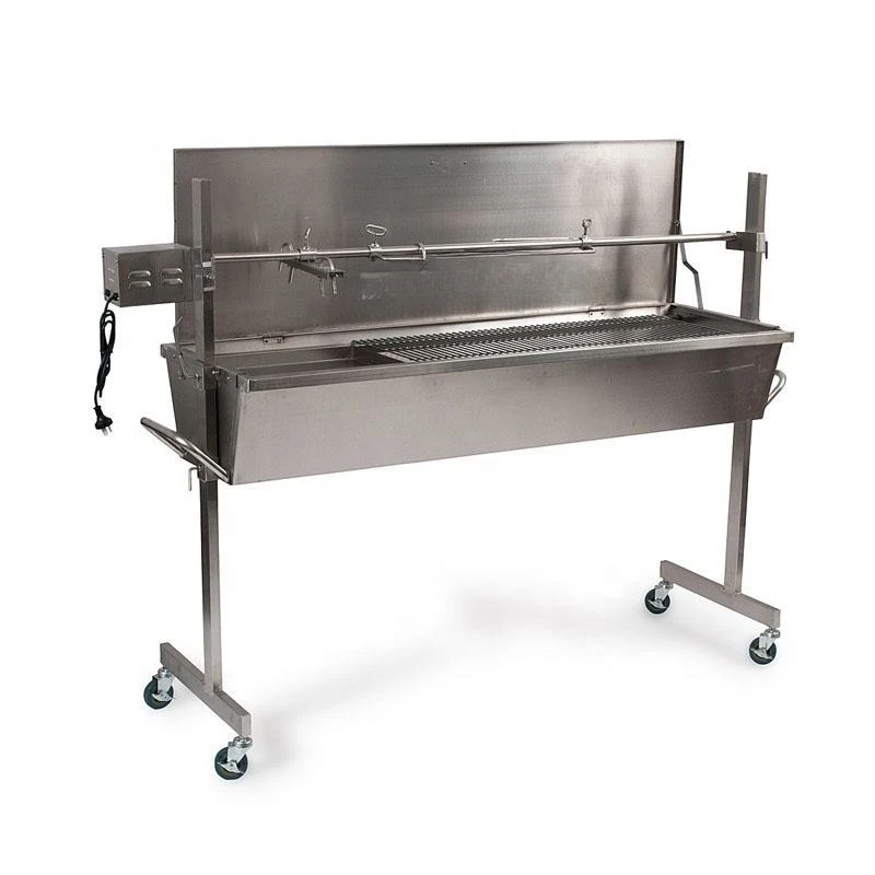 Stainless steel barbecue charcoal barbecue manufacturer with heavy soldier barbecue with motor