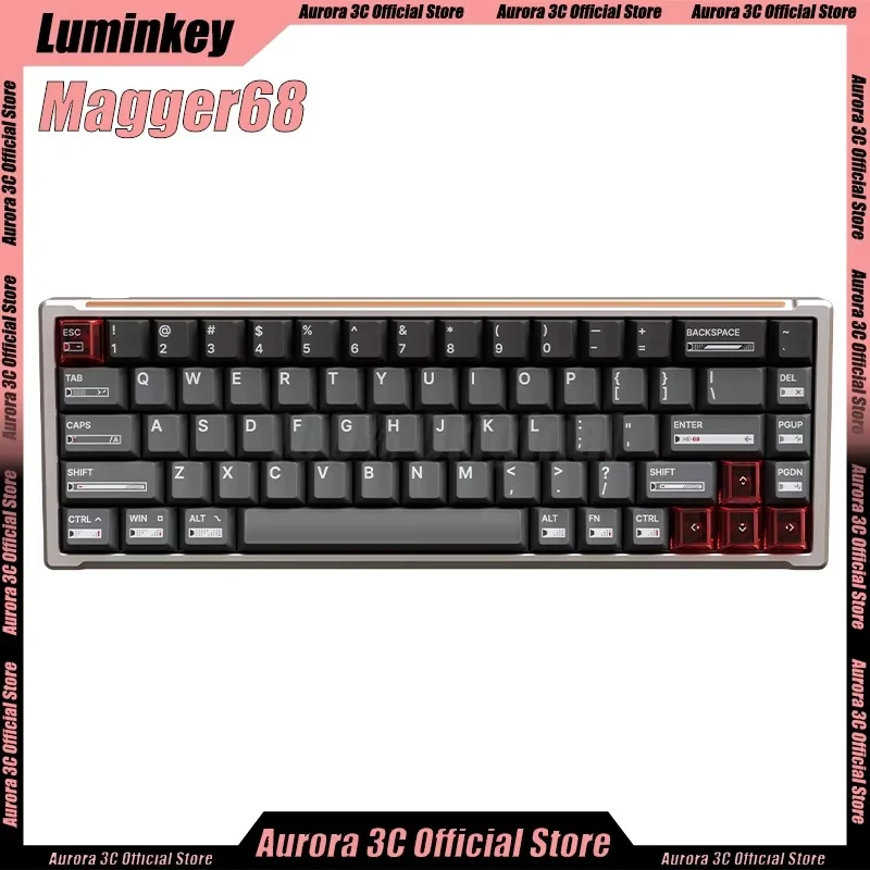 

Luminkey Magger68 Механические клавиатуры с магнитным переключателем Проводные клавиатуры 8k с низкой задержкой Пользовательская игровая клавиатура с быстрым триггером