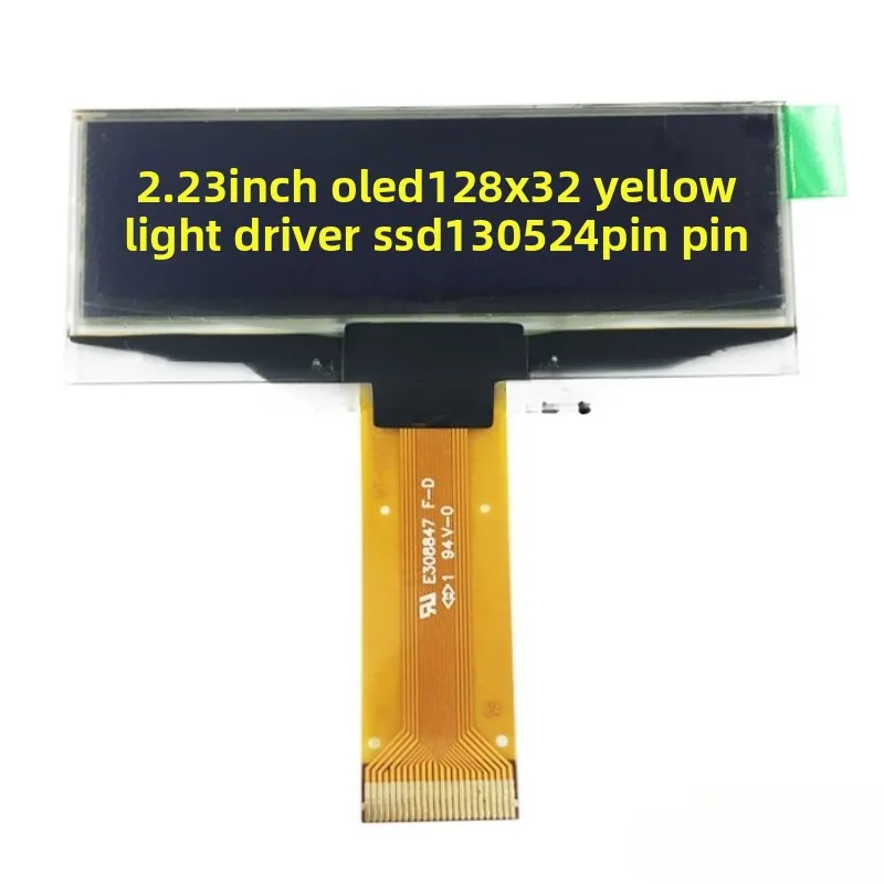 2.23 inch OLED screen 128x32 dot matrix SSD1305 driver yellow 24pin LCD UG-2832ASYCG01