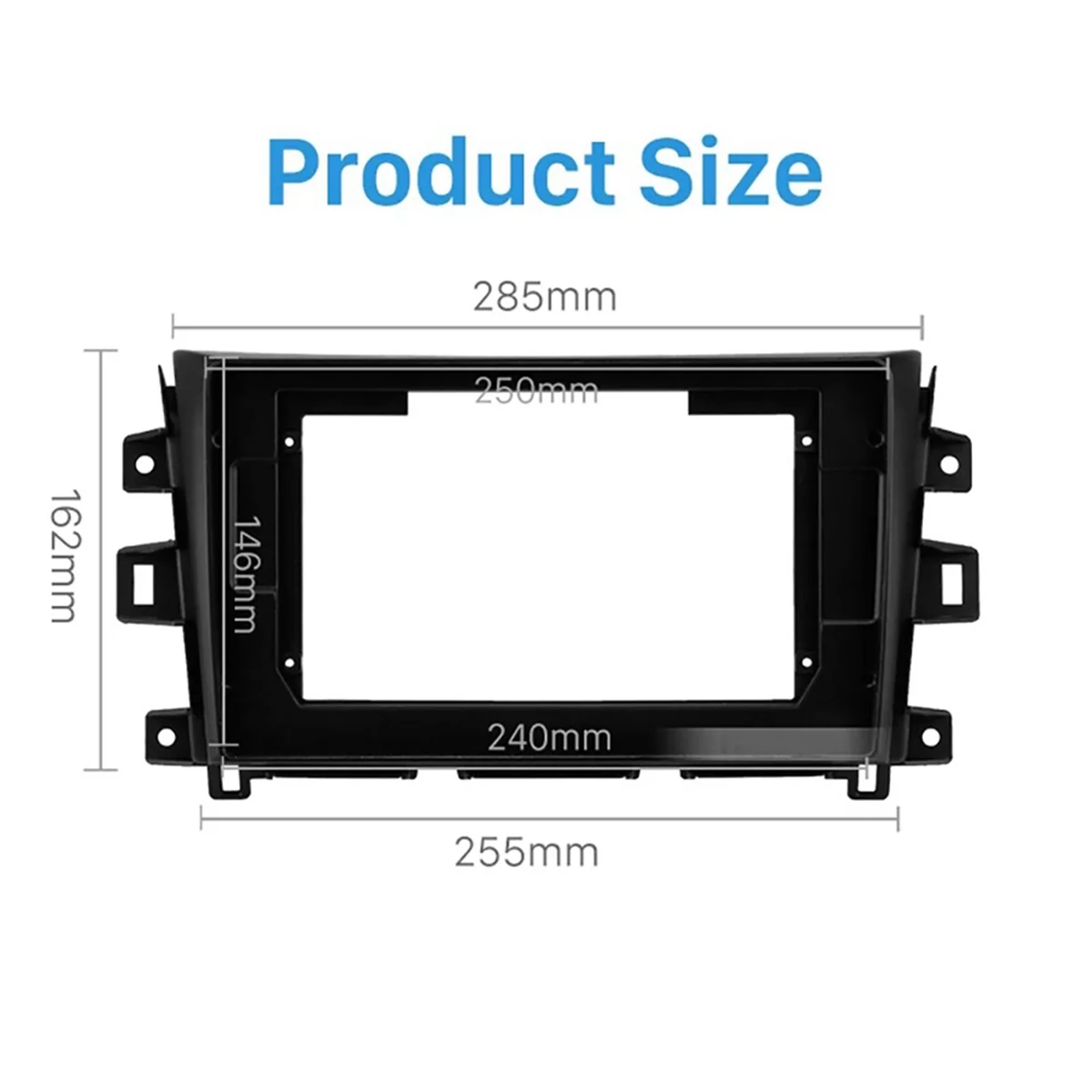 DVD Navegação e Conversão Frame para Nissan Navara 2014-2015, Carro 2 Fusos, 10.1 "Frame, Suporte de Conversão de Áudio