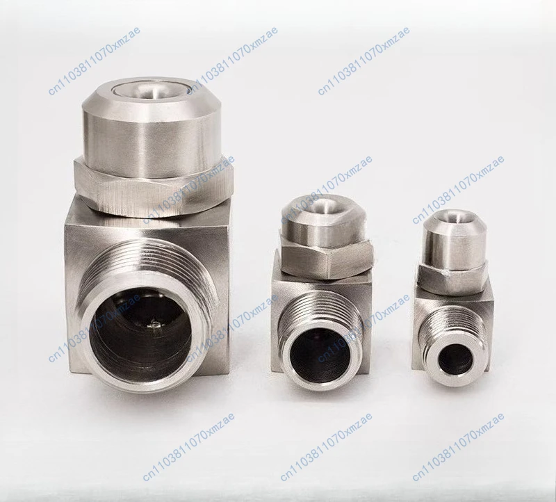 Buse latérale à cône creux d'angle en acier inoxydable, buse de nettoyage par pulvérisation de refroidissement d'angle à Angle droit en forme de L à 90 degrés, 1 pièce