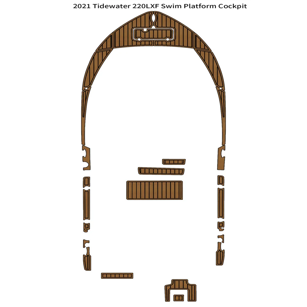

2021 Tidewater 220LXF платформа для плавания подкладка для кабины лодки EVA пенопластовый напольный коврик из искусственного тика SeaDek маринемат Gatorstep стильный самоклеящийся