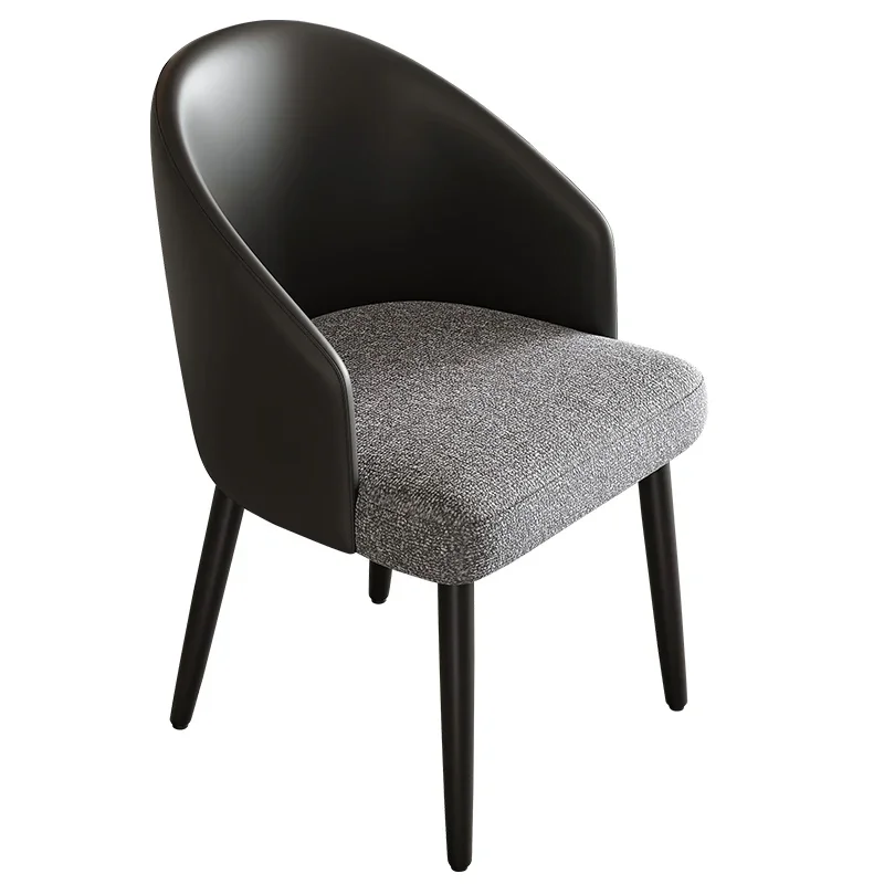 

Modern simple dining chair Home Italian hotel designer dining table Leisure chair Nordic solid wood negotiation Backrest stool