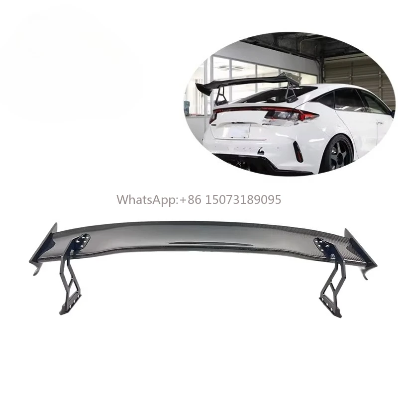 

Легкий спойлер из углеродного волокна в стиле SPN, заднее крыло, одноэтажный для Honda Gen 11, Civic FL5 Type R FL5