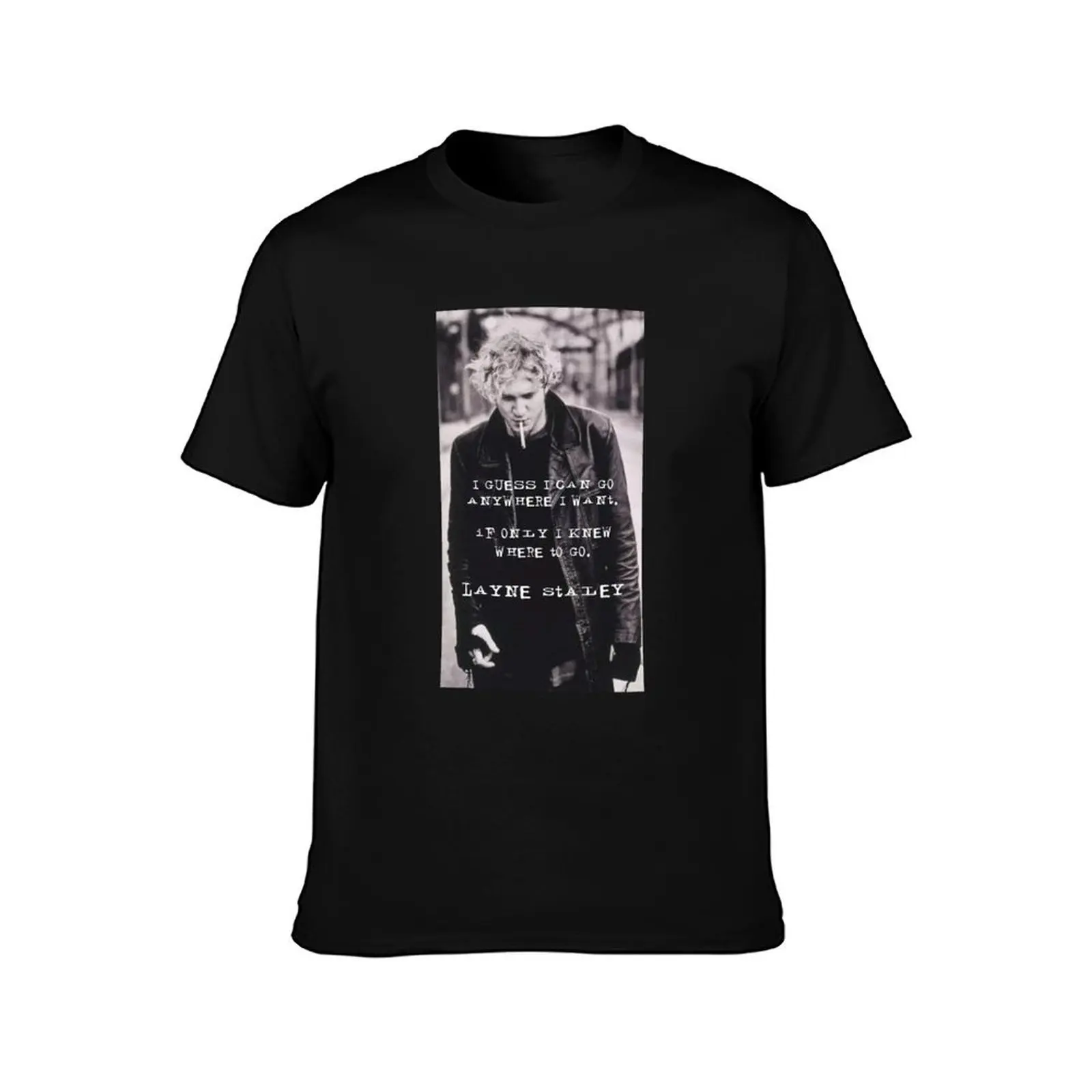 Layne walking poster T-Shirt Plus Size Loose Short Sleeve Top T-Shirt