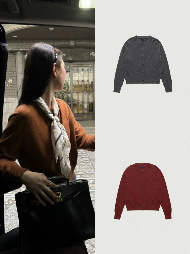 

East Gate Eight Milk Home Винтажный круглый вязаный кардиган Ne женский свободный ор свитер Jaet несколько цветов повседневный Sle