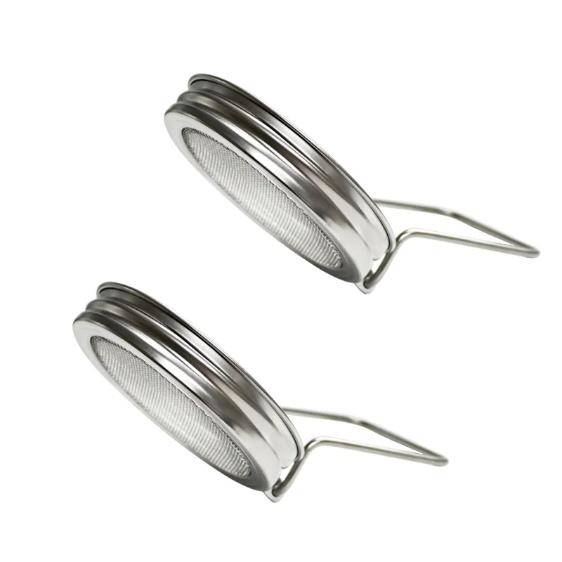 Sprouting Lids For Wide Mouth Mason Jars, 2Pack Reusable Stainless Steel Screen Bean Sprouts Growing Lid For Organic Alfalfa Bro