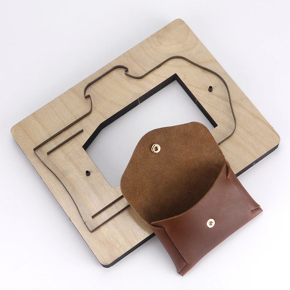 No Sewing Coin Card Bag Leather Cutting Die Cut Mold, Leather Tool,Metal Die Cut,Leather Crafts Kraft Tool Set,Father's Day Gift
