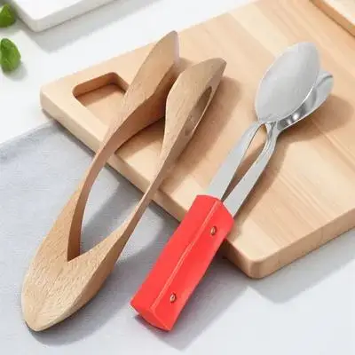 

2pcs Wooden Spoons Musical Instrument Percussion Hand Clapper For Kids Adults Educational Music