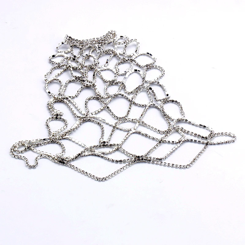 

Hot-selling claw chain mesh cap European wedding dress style with hair accessories