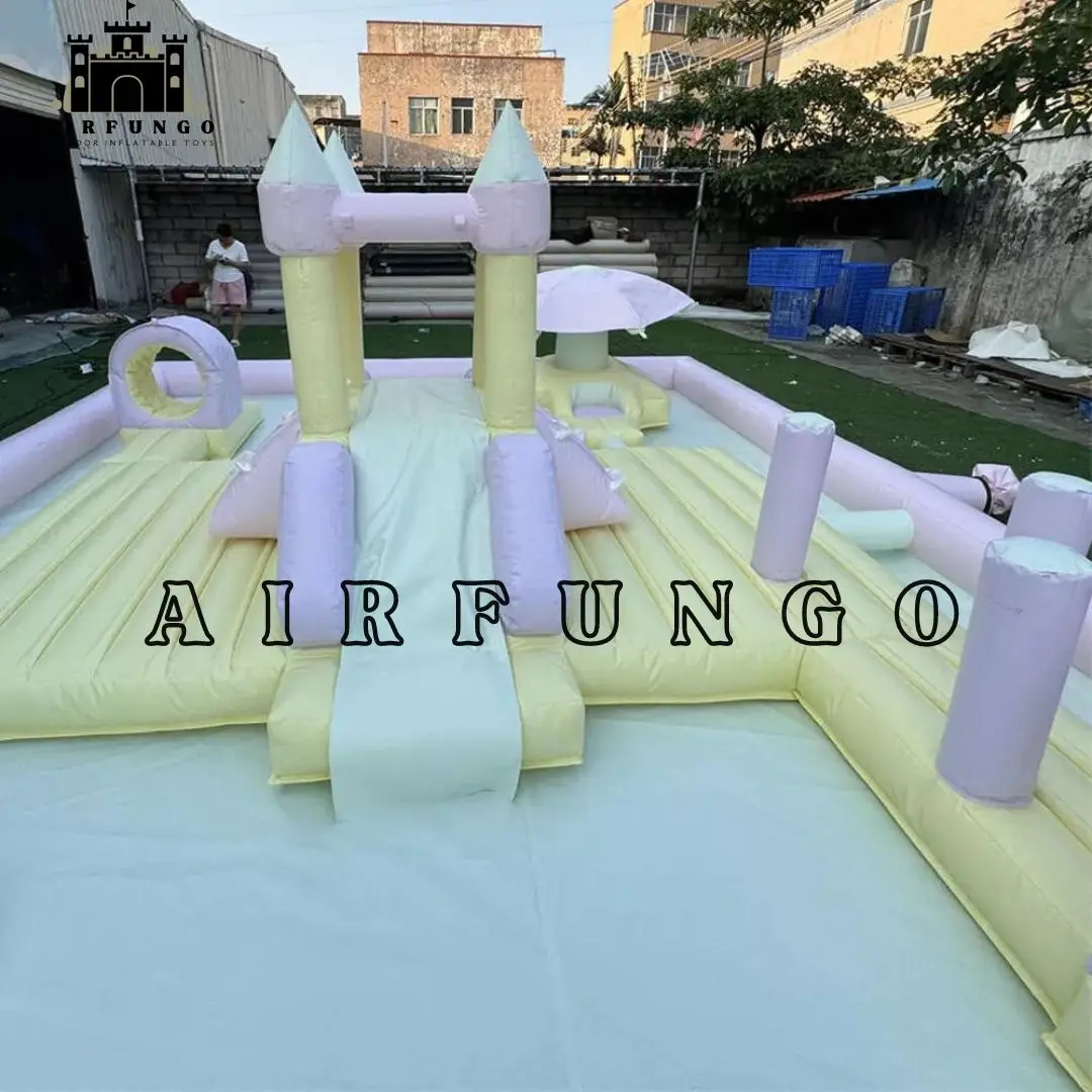 Casa inflável de salto branco para crianças PVC macio Play Bouncy Castle, personalização parque aquático Playground, Moonwalk Bouncer, verão