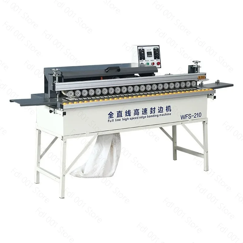 WFS-210 Fully Automatic High Speed Edge Banding Machine High Efficiency Straight Line Trimming Edge Banding Machine