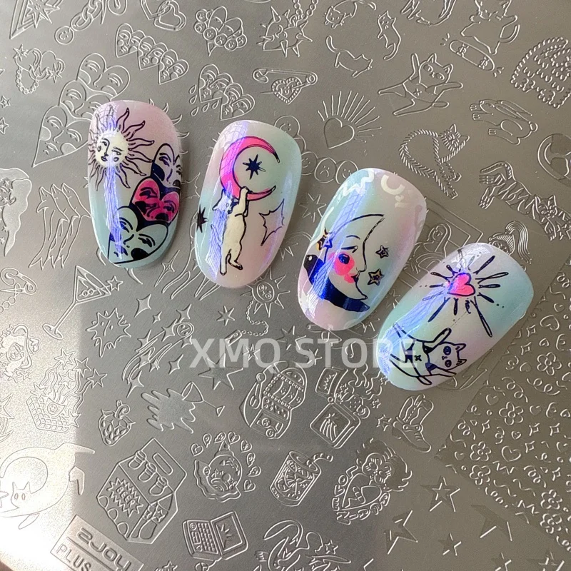 XMQ NAIL ART STAMPING PLATES CUTE DESIGNS TEMPLATES GIRLS IMGAEPLTES