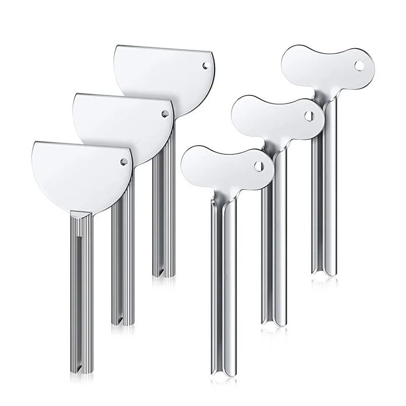 

1 шт. Диспенсер-выдавливатель для зубной пасты и средств для умывания из нержавеющей стали, металлический инструмент для выдавливания тюбиков, аксессуар для ванной комнаты