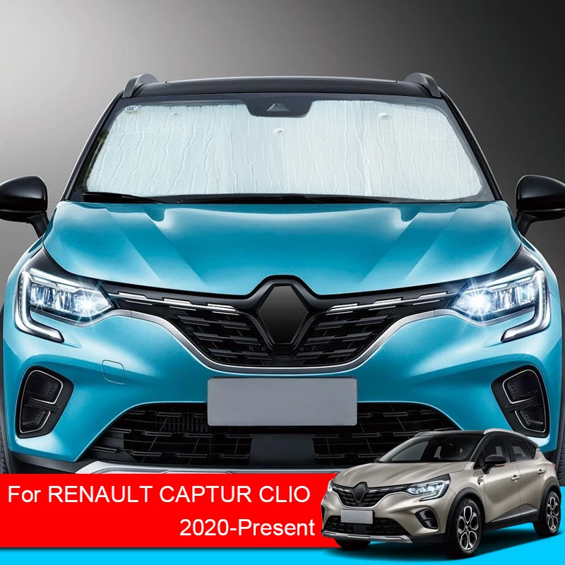 For Renault Captur CLIO 2020-2025 Car Sunshades UV Protection Cover Window Curtain Sun Shade Visor Windshield Internal Accessory