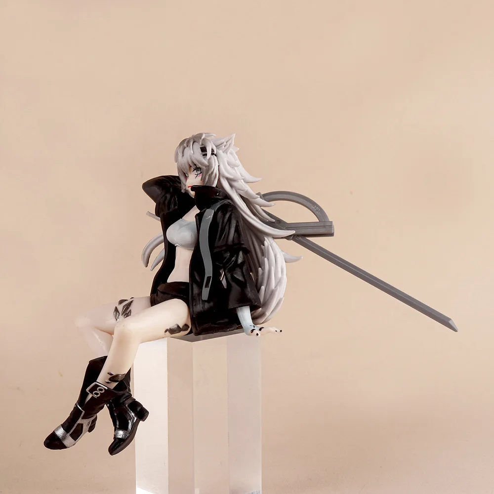 Arknights 애니메이션 액션 피규어 Lappland 13cm 앉아 자세 Kawaii 피규어 컬렉션 모델 동상 장난감 선물