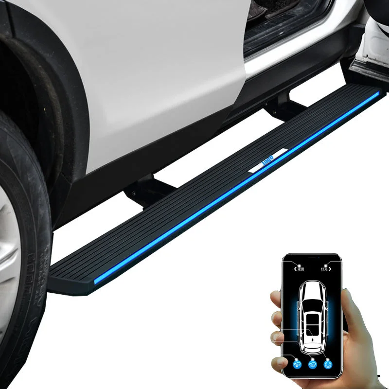 

For Retractable Led Light Power Automatic Pedal Car Running Board Auto Side Steps For X5 X6 X7 Q5 Q7 Ranger Ro