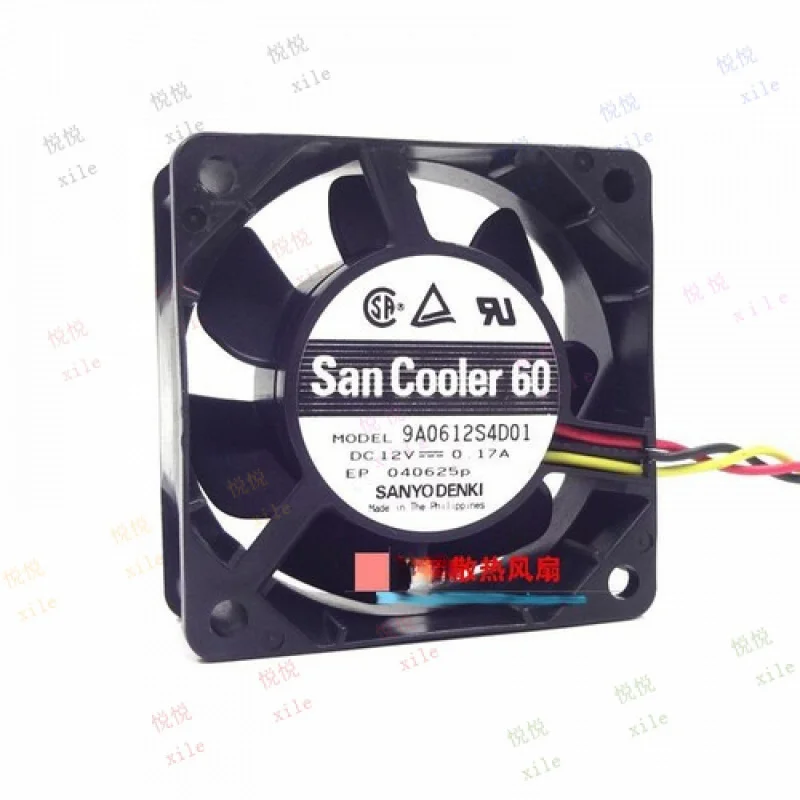 

L+ for Sanyo 9A0612S4D01 12V 0.17A 60mm 6025 cooling fan
