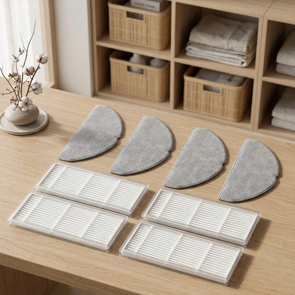 For lubluelu for l40 B40 L15 Ultra L15 Max Replacement Kit Includes 3 HEPA Filters and 4 Mop Cloths Nylon Plastic Microfiber