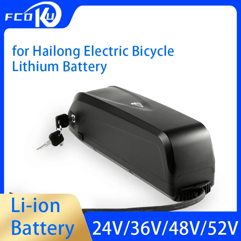 

new High capacity 24V/36V/48V/52V lithium battery,for hailong Mountain Electric bicycle replacement with USB battery