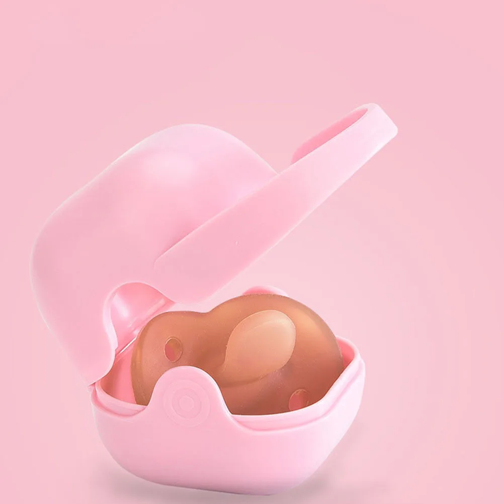 

2Pcs Portable Baby Pacifier Holder for Travel Strong and Safe PP Material with Smooth Edges and Handle Pacifier Holder