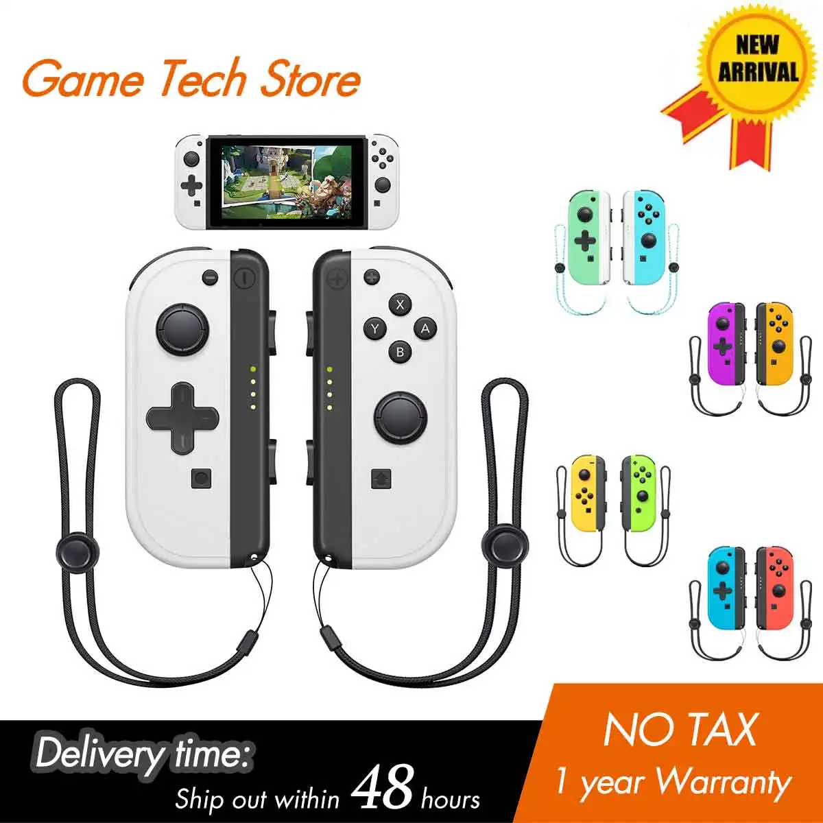 

Switch Controllers Joypad Support 6-Axis Gyro Switch Joypad Compatible Withwitch Joy pad Controller Support Wake-up Function