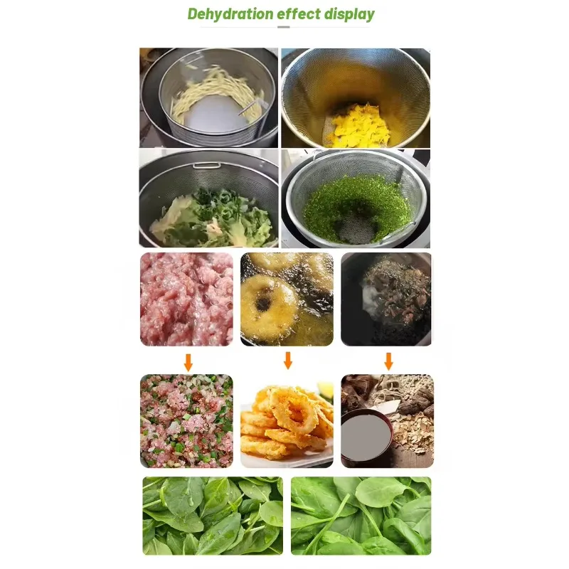 مجفف طرد مركزي احترافي للخضروات ورقائق البطاطس وإزالة الزيت السريع والتجفيف للشركات الصغيرة #6