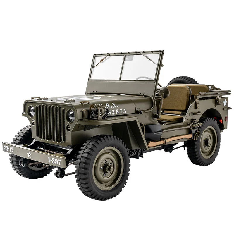 Fms 1:12 1941 For Willys Mb Scaler Willys Jeep 2.4g 4wd Rtr Crawler Climbing Scale Military Truck Buggy Rc Model Car Adult Kids