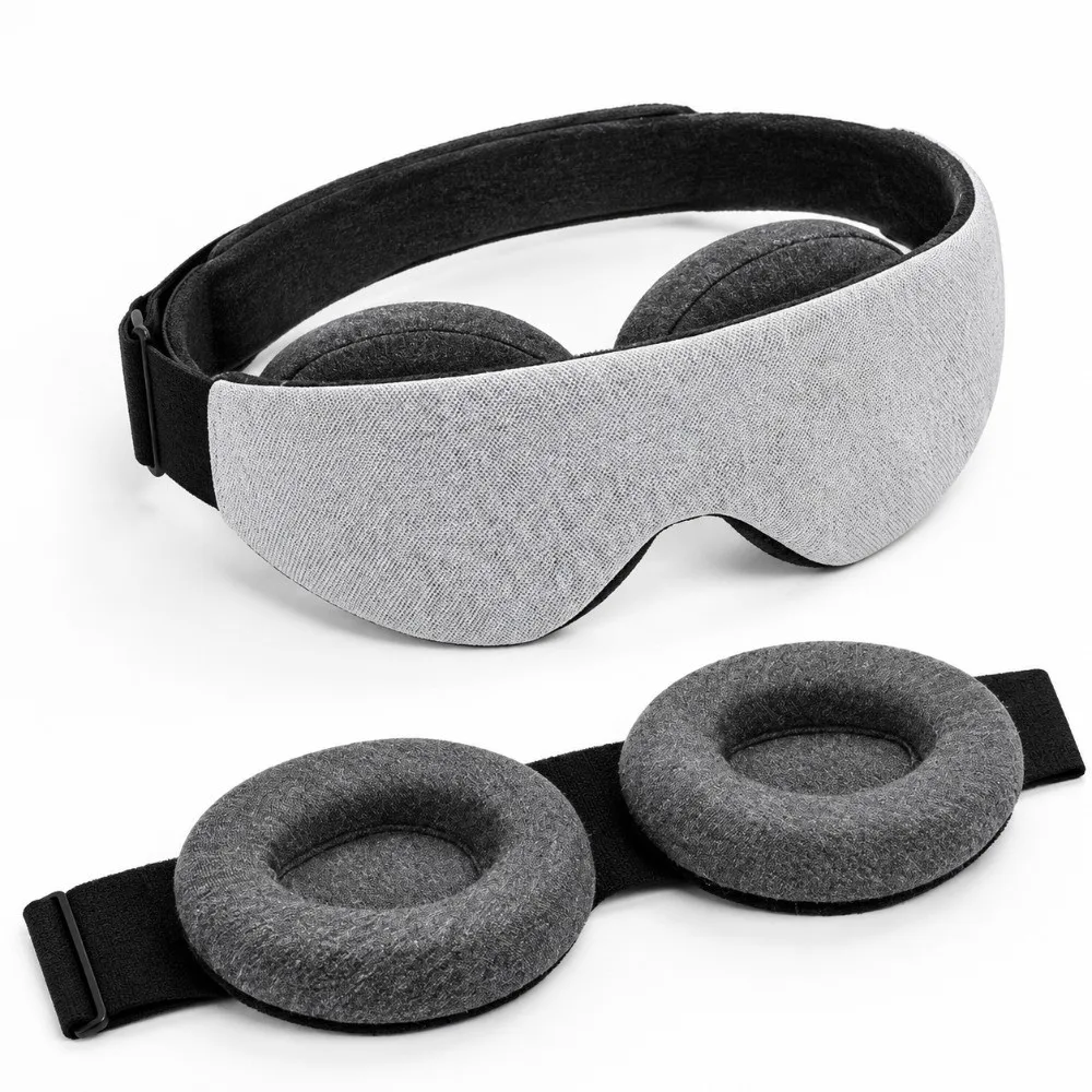 Soft Comfortable 3D Sleep Mask Zero Eye Pressure 100% Light Blocking Light Blocking Eye Patch Breathable Adjustable Strap