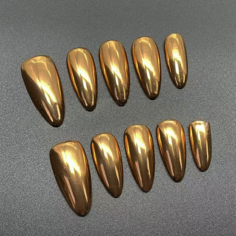 10pcs Simple Almond Handmade False Nails Tips Sweet Solid Color Design White Fake Nail Art Wearable Spicy Girls Press on Nails