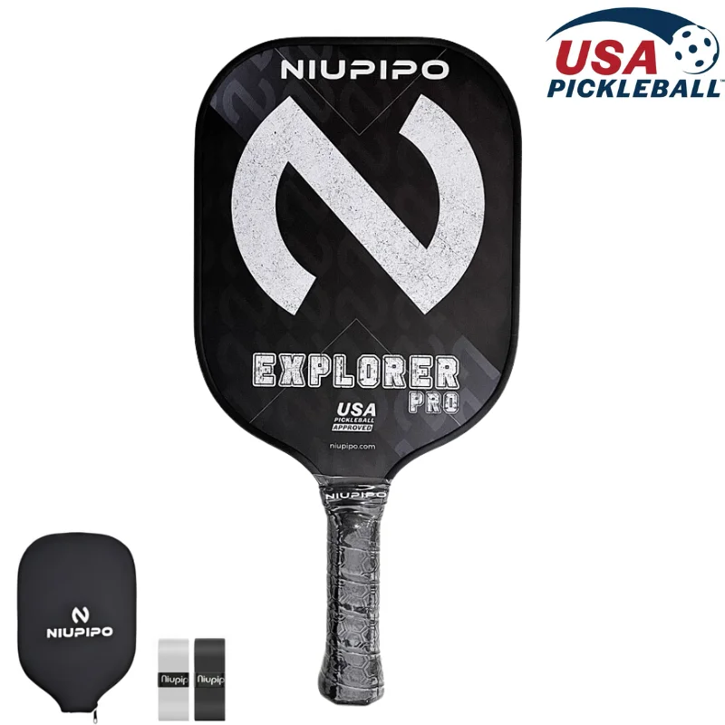 

Ракетка для пиклбола, одобренная USAPA, из углеродного волокна, с чехлом, для игры в помещении и на улице, для мужчин и женщин.
