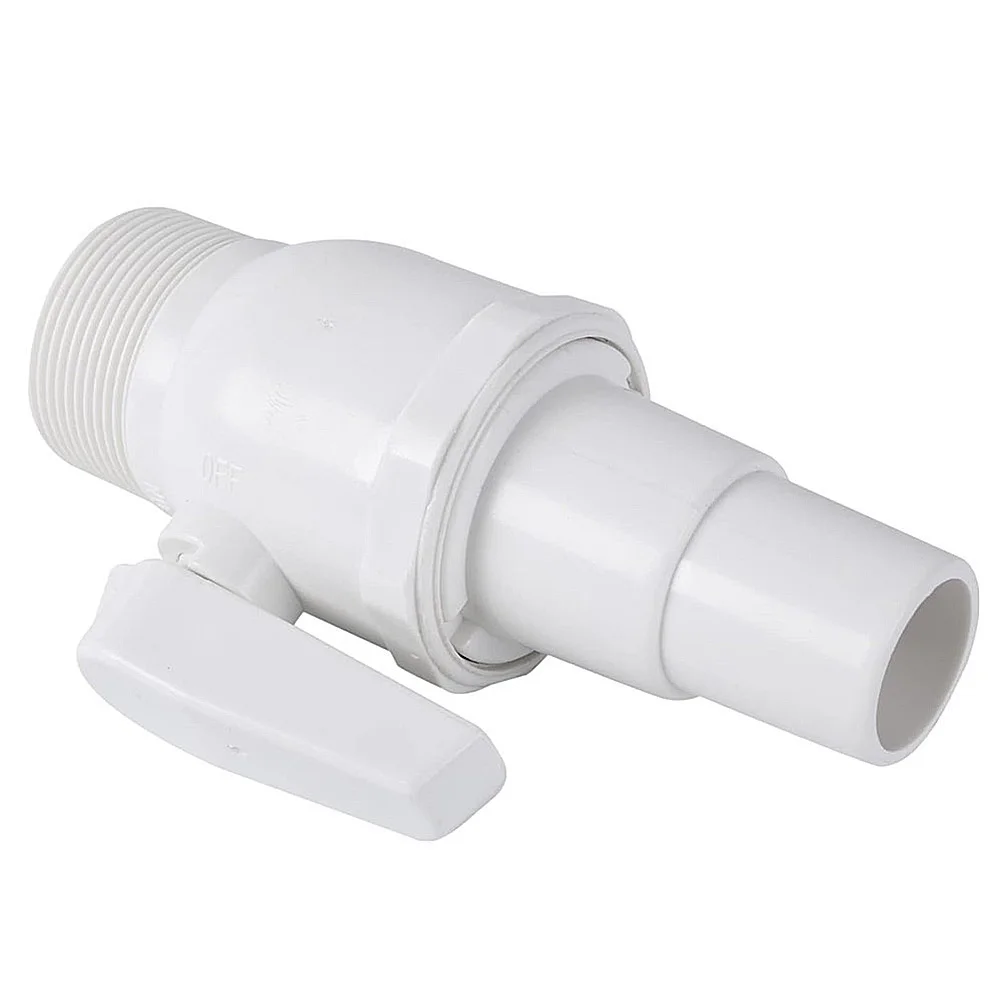 Robinet à tournant sphérique bidirectionnel à 2 voies, nom de pression maximale de 50 PSI, connecteur d'arrêt de filtre de piscine pour plongeant d'arrière-cour de maison