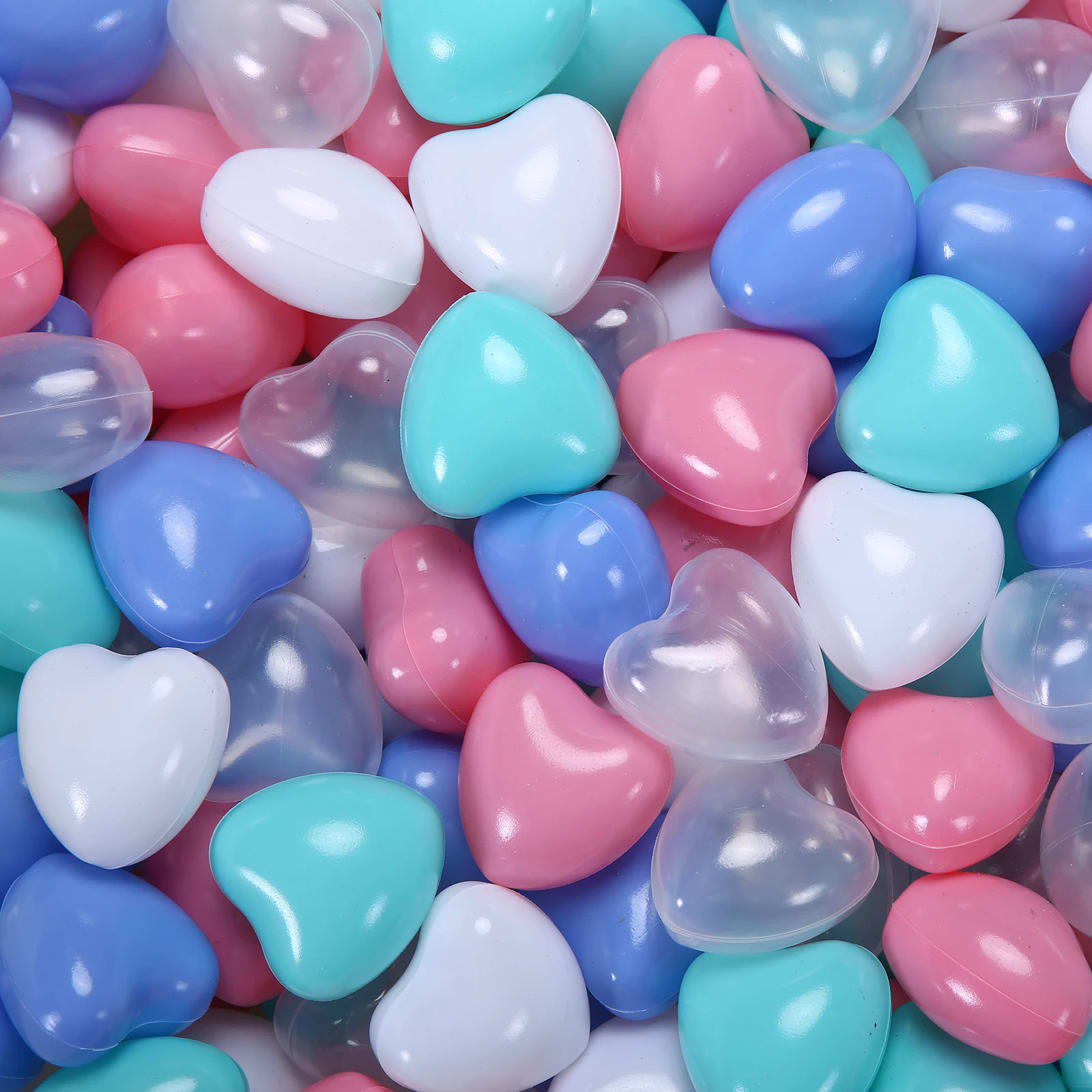 Palline a forma di cuore da 5,5 cm con borsa per bambini Giocattoli da esterno Centro educativo per l'infanzia Natale, decorazioni per feste di compleanno