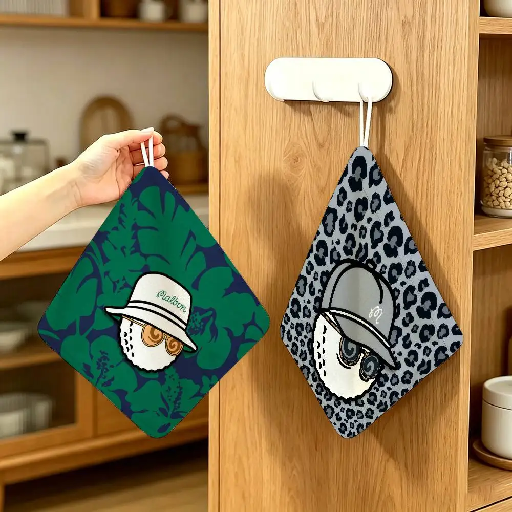 Polyester Cotton Hanging Kitchen Towel Skin Friendly Hand Wiping Towel For Hotel Cafe Household L-Leisure-M-M-Malbones Golf