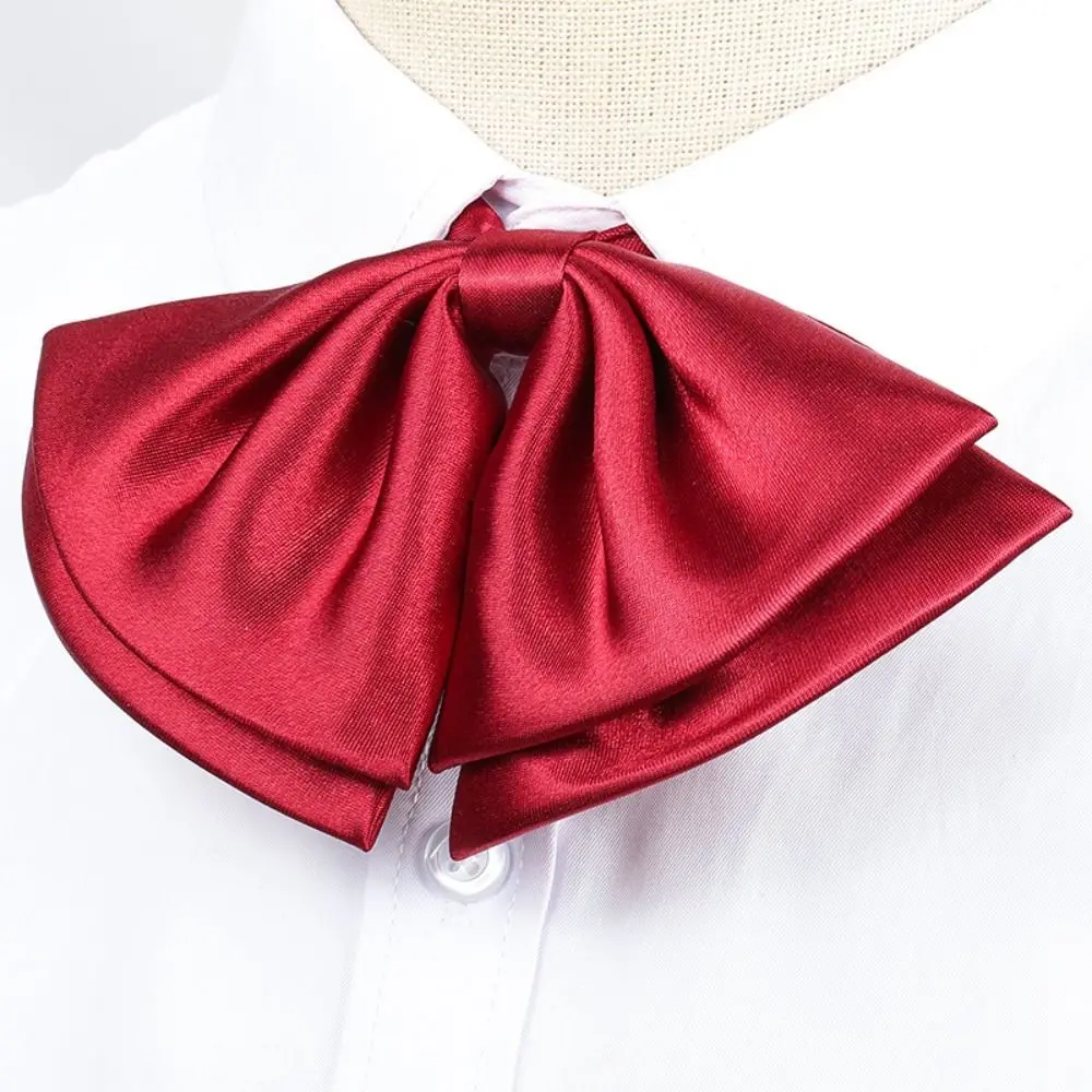 조정 가능한 항공 승무원 넥타이 한국 스타일 다채로운 Bowknot 넥타이 스트라이프 셔츠 액세서리 은행 계산원 넥타이 매일