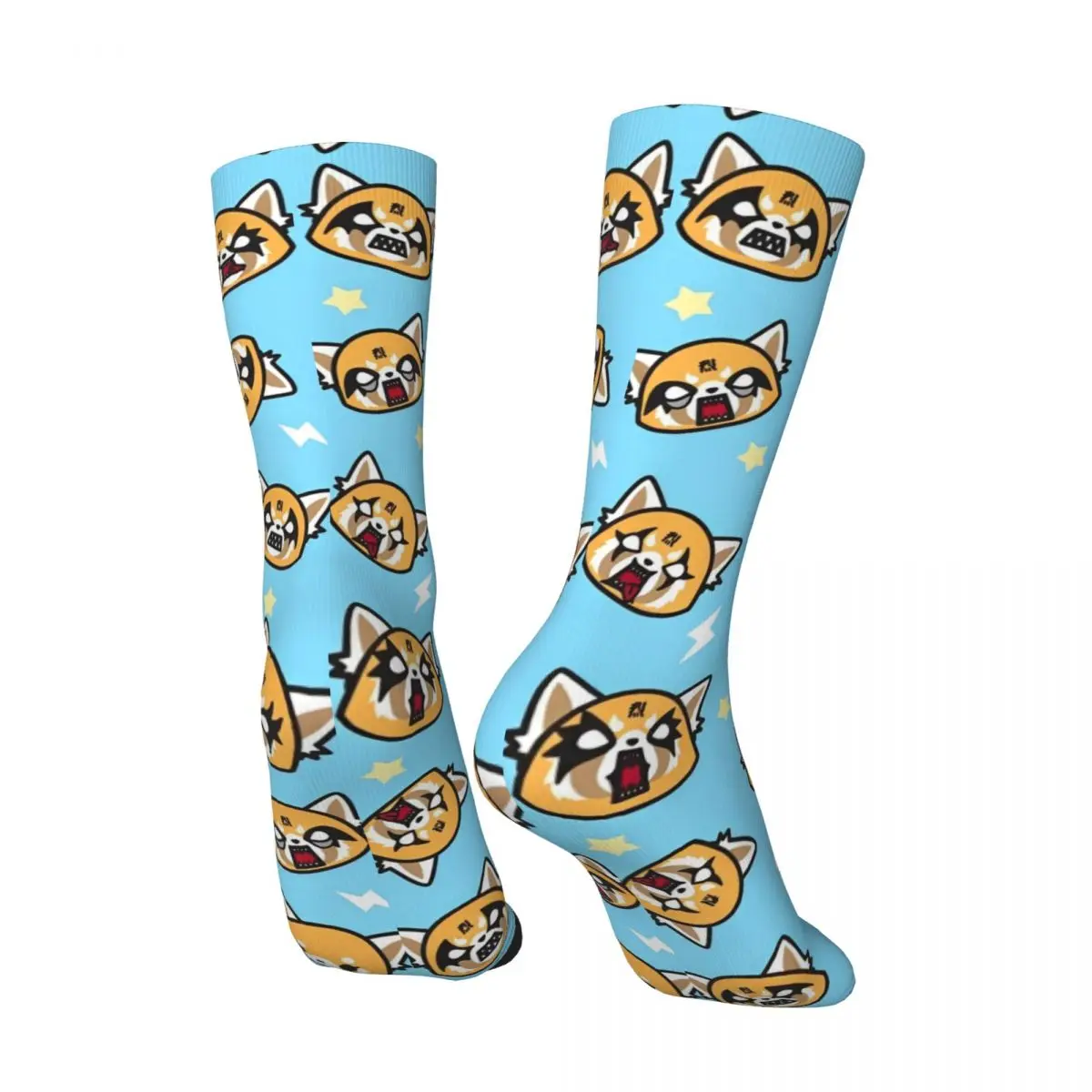 Calcetines Sanrio Aggretsuko, medias de ocio, calcetines antideslizantes de invierno para mujeres y hombres, calcetines de escalada gráficos de alta calidad