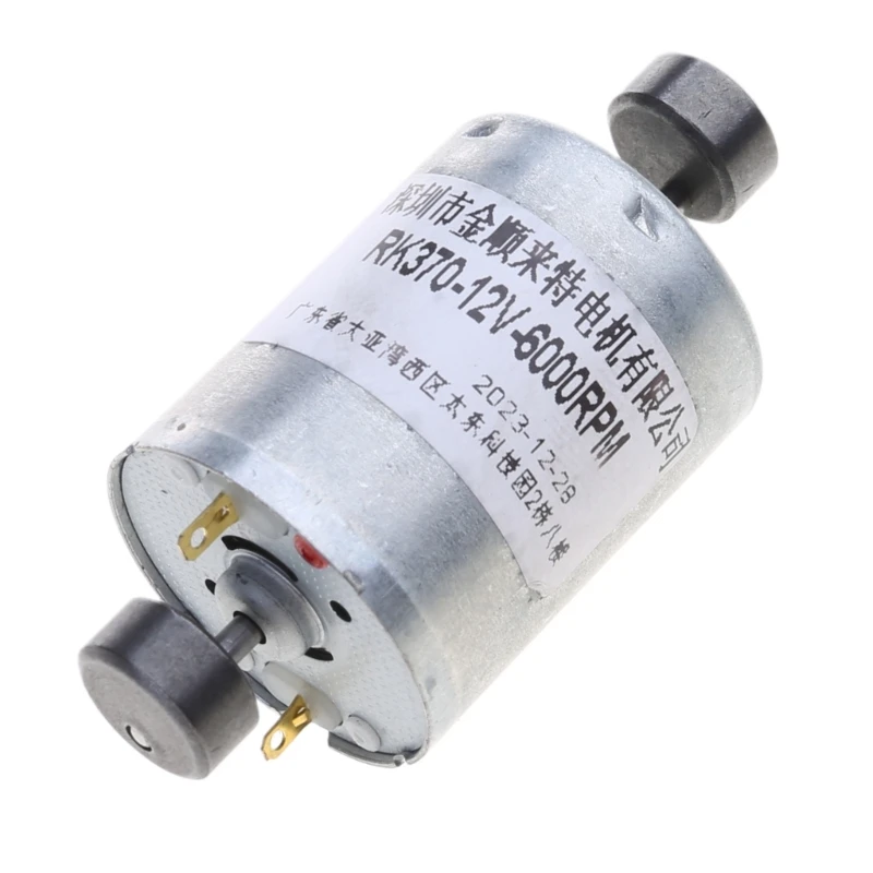 CPDD 12V Replacement Electric Motor Double Shaft Vibrating Motor High Torque Brushed Micro Motor for Car Boat Motorcycle