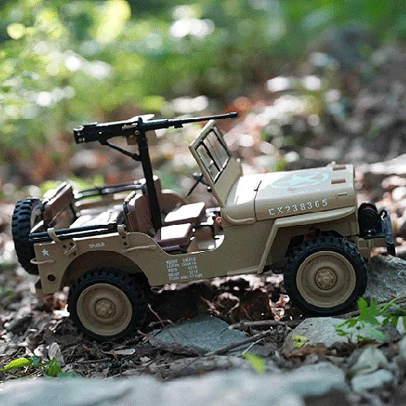 

Hengguan Hg4-58 Willys Remote Control Car 1/14 Convertible Off-Road Vehicle Climbing Car Electric Rc Model Toy Holiday Gift