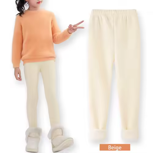 SheeCute Girls Winter Warm Pants Kids Fleece Lined Leggings for 3-11 Years SCW7101 - Image 17