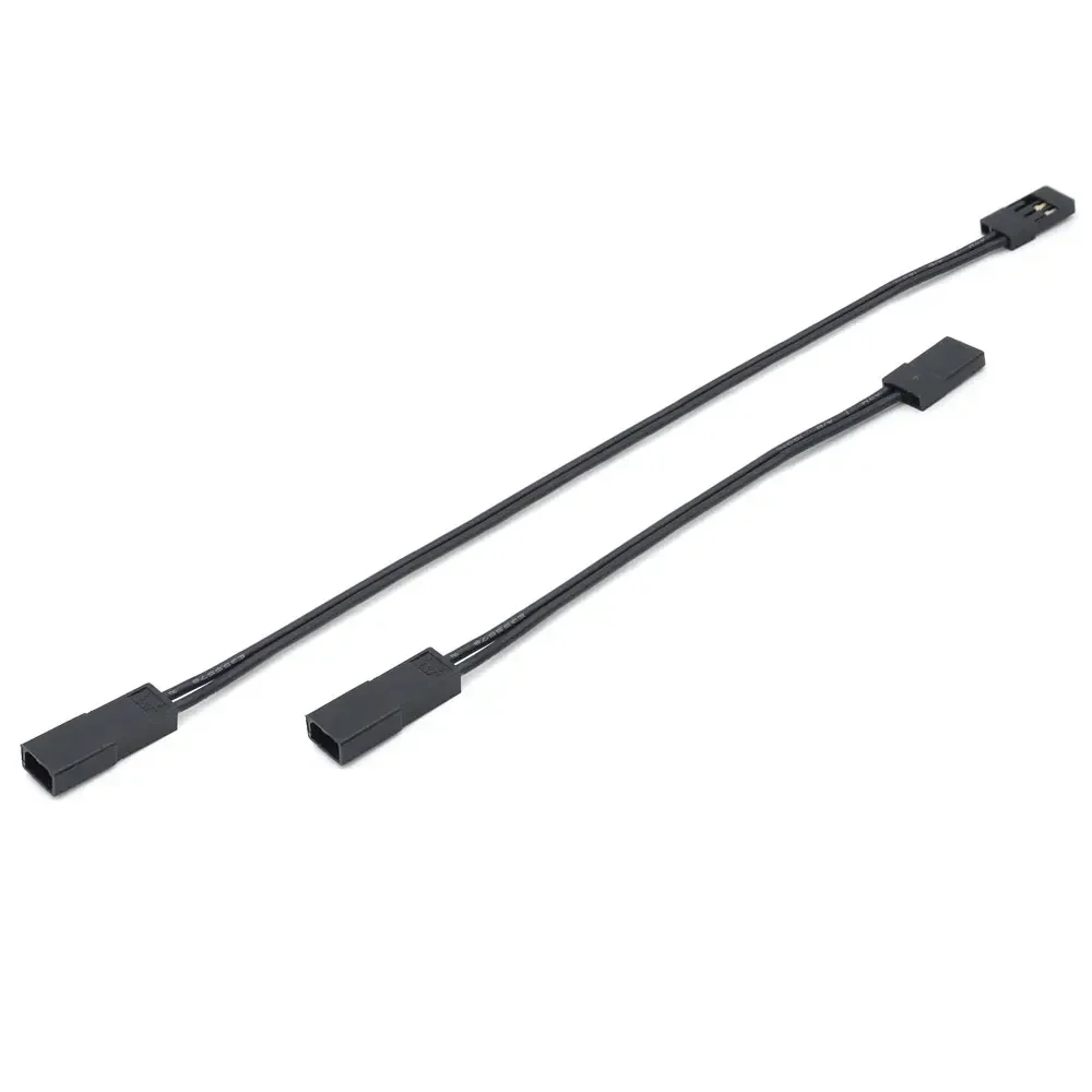 1/2/5PCS 모터 냉각 팬 연장 코드 케이블 90mm 170mm 26AWG 실리콘 와이어 2P JST에서 3P JR 플러그로 RC 자동차 트럭 비행기 ESC용